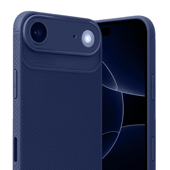 iPhone 17 Air Kılıf Focus Carbon Silikon Kapak - 11