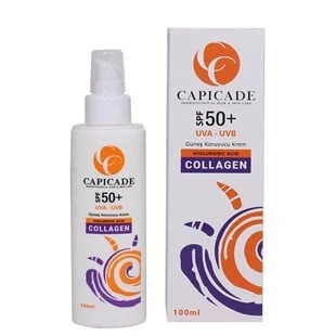 Capicade Güneş Koruyucu Krem Collagen SPF50+ 100 ml - Eski Ambalaj ürün görseli 1