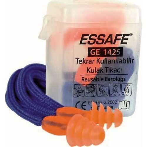 Essafe GE 1425 Çam Tipi İpli Kutulu Kulak Tıkacı - 1