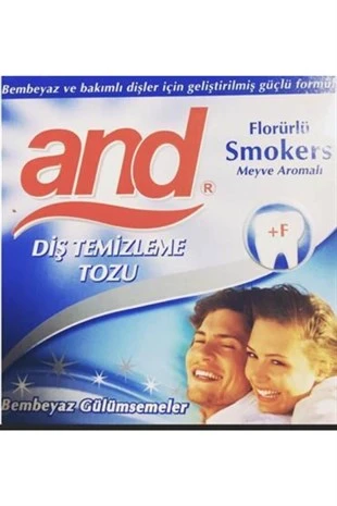 And Diş Parlatma Tozu Smokers 40 gr ürün görseli