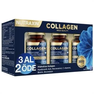 Nutraxin Beauty Gold Collagen 30 Tablet - 3 Al 2 Öde ürün görseli