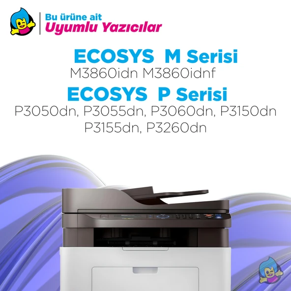 Kyocera TK-3170 Muadil Toner 2'li Avantaj Paket / Ecosys M3860 / P3050 / P3055 / P3060 / P3150 / P3155 - 2