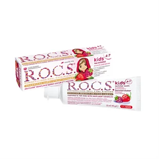 Rocs Kids 4-7 Yaş Ahududu-Çilek Diş Macunu 35 ml ürün görseli