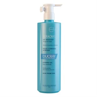 Ducray Keracnyl Gel Moussant Yağlı ve Akneli Ciltler için Yüz Temizleme Jeli 400 ml ürün görseli