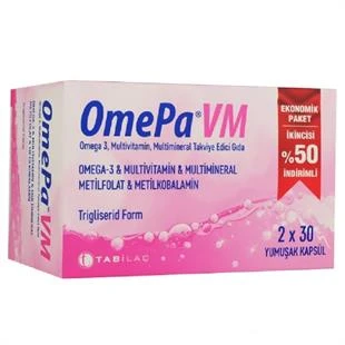 Omepa VM 30 Yumuşak Kapsül - İkincisi %50 İndirimli ürün görseli