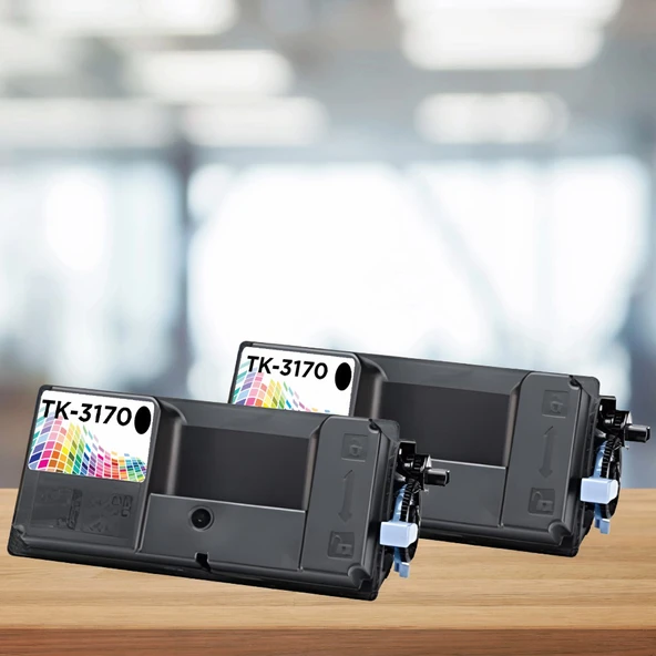 Kyocera TK-3170 Muadil Toner 2'li Avantaj Paket / Ecosys M3860 / P3050 / P3055 / P3060 / P3150 / P3155