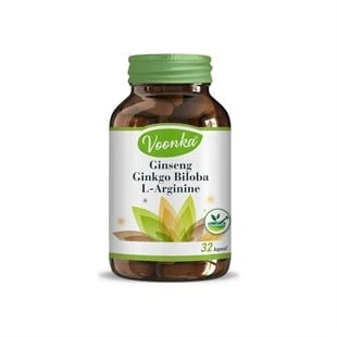 Voonka Ginseng Ginkgo Biloba L-Arginine 32 Kapsül ürün görseli