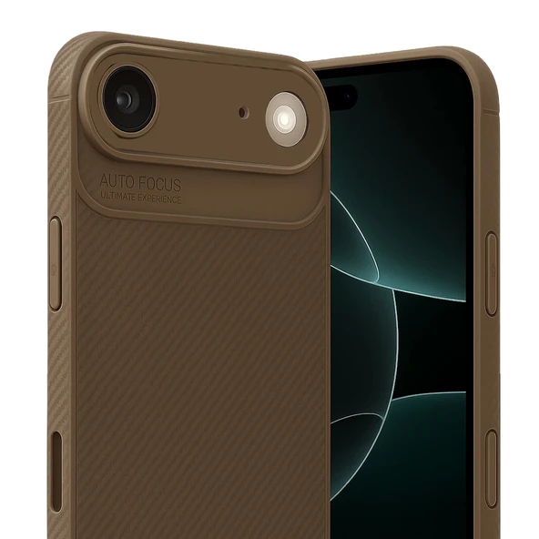 iPhone 17 Air Kılıf Focus Carbon Silikon Kapak - 6