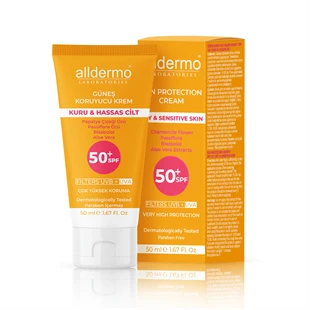 Alldermo SPF50 Kuru ve Hassas Cilt Kremi 50 ml ürün görseli 1