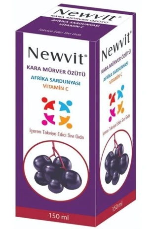 Newvit Kara Mürver & Afrika Sardunyası İçeren Takviye Edici Gıda 150 ml ürün görseli