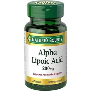 Nature's Bounty Alpha Lipoic Acid 200 mg 30 Kapsül ürün görseli