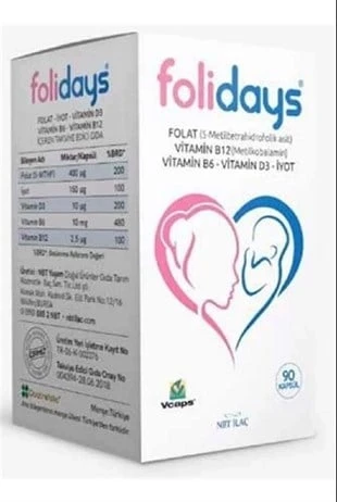 Folidays 90 Kapsül ürün görseli