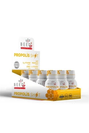 Bee'o Up Propolis Çinko+D3+C Shot 50 ml - 12 Adet - 1