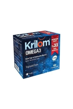Krilom Omega-3 100 Yumuşak Kapsül ürün görseli