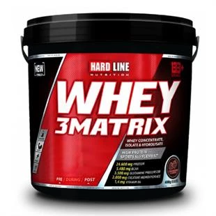 Hardline Nutrition Whey 3 Matrix Çilek 4000 gr ürün görseli