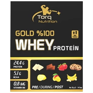 Torq Nutrition Gold Whey Protein 35 gr x 14 Saşe - Çilek ürün görseli