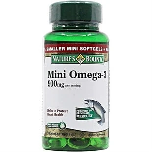 Nature's Bounty Mini Omega-3 900 mg 60 Softgel ürün görseli
