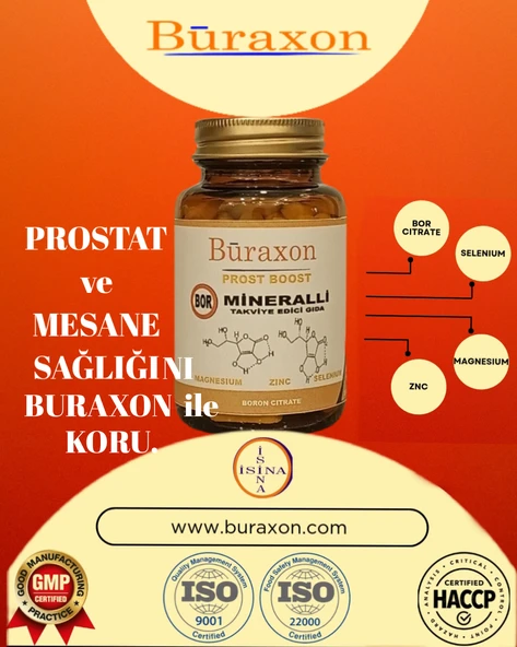 Buraxon Prost Boost Bor Gıda Takviyesi Vitamin Tablet  Bağışıklık Enerji ve Daha Fazlası - 4