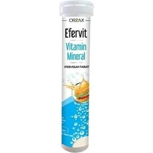 Efervit Vitamin Mineral 20 Efervesan Tablet ürün görseli
