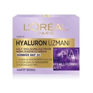 L'Oreal Paris Hyaluron Uzmanı Nemlendirici Gündüz Kremi 50 ml ürün görseli