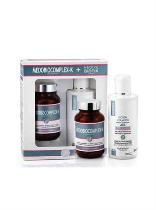 Dermoskin Medobiocomplex-K Kadın 60 Kapsül + Biotin Şampuan 200 ml - 1