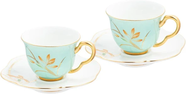 Emsan İstanbul Porselen Berin 2 Kişilik Kahve Fincan Takımı Yeşil ürün görseli