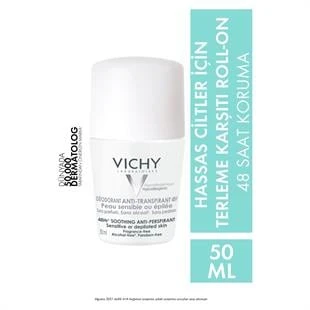 Vichy Roll-On Deodorant Hassas ve Epilasyon Yapılmış Ciltler için 50 ml ürün görseli