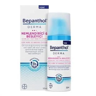 Bepanthol Derma Nemlendirici Besleyici Günlük Yüz Bakım Kremi Çok Kuru ve Hassas Ciltler 50 ml ürün görseli