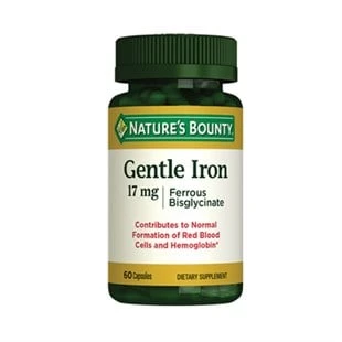 Nature's Bounty Gentle Iron 17 mg 60 Kapsül ürün görseli