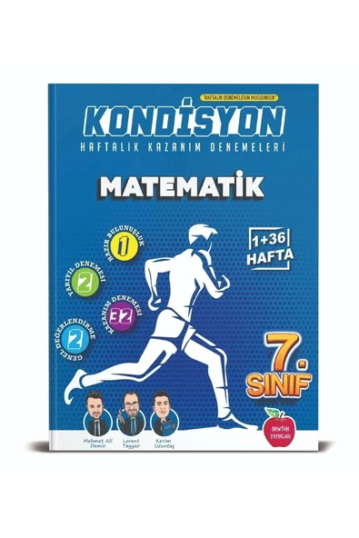 Newton 7. Sınıf Kondisyon Matematik Haftalık Kazanım Denemeleri 37 Hafta ürün görseli 1