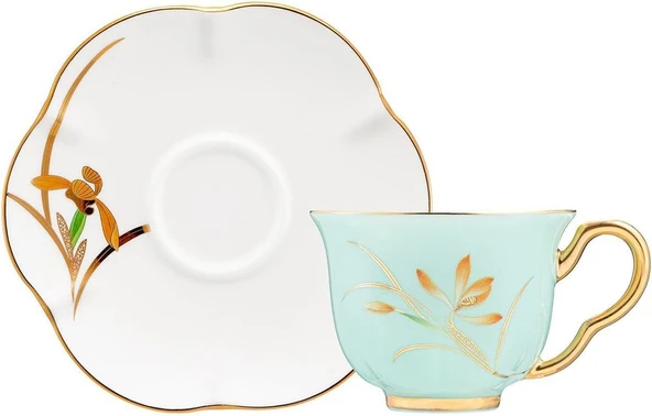 Emsan İstanbul Porselen Berin 2 Kişilik Kahve Fincan Takımı Yeşil - Resim 2