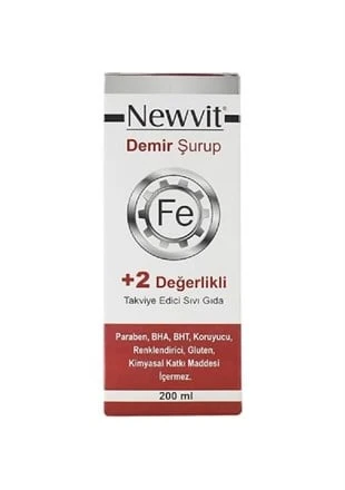 Newvit Demir Şurup 200 ml ürün görseli