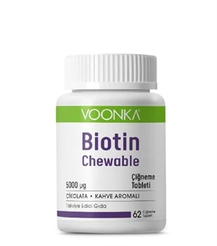 Voonka Biotin Chewable 62 Çiğneme Tableti ürün görseli