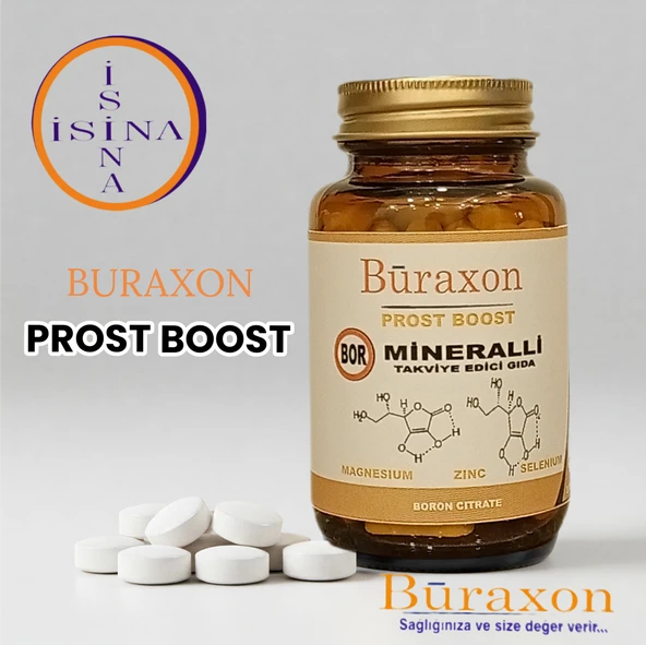 Buraxon Prost Boost Bor Gıda Takviyesi Vitamin Tablet  Bağışıklık Enerji ve Daha Fazlası - 3