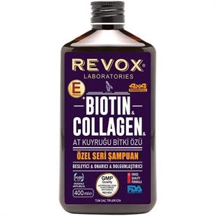 Revox Biotin & Collagen & At Kuyruğu Bitki Özlü Şampuan 400 ml ürün görseli