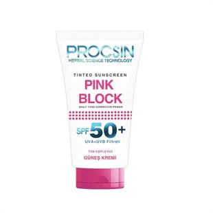 Procsin Pink Block Aydınlatıcı Güneş Kremi SPF50+ 50 ml ürün görseli 1