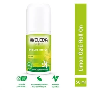 Weleda Limon Özlü Doğal Roll-On Deodorant 50 ml ürün görseli