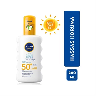 Nivea Sun Hassas Koruma Güneş Spreyi Kokusuz 200 ml ürün görseli