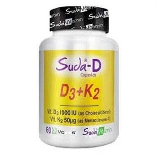Suda Vitamin D3 K2 60 Kapsül ürün görseli