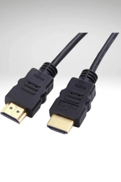 Alfas 1.5 Metre HDMI Kablo | Altın Uçlu | 4K Ultra HD 60Hz Full HD V1.4 3D Destekli 1.5m Hdmi Kablo - Resim 3