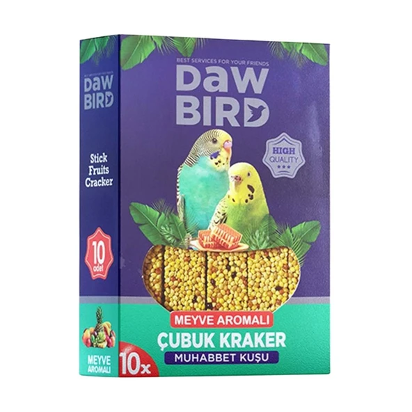 Kuş Krakeri - Dawbird - Meyve Aromalı - 10'lu - 1