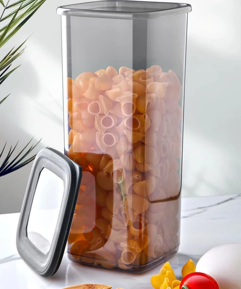 Omnipazar SY-2735 Fresca Kare Erzak Saklama Kabı Silikon Kapak 3'lü Set - 3