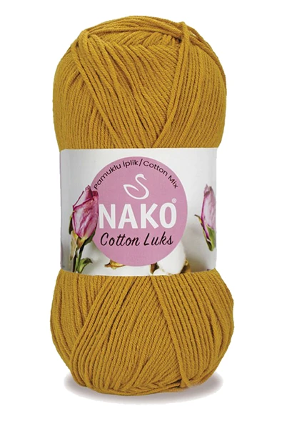 5 Adet Cotton Lüks Yelek Tunik Kazak Bluz Hırka İpi Yünü Hardal 97555 - 2