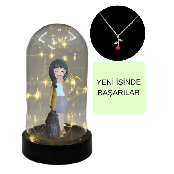 Fanus Teraryum İş Kadını Kolye Hediyeli - 2