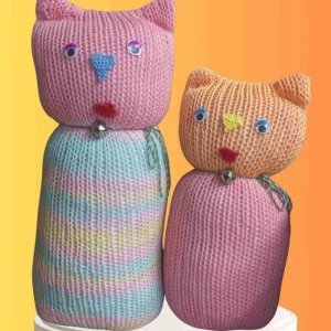 Tıkırık Örgü Yastık Uyku Ve Oyun Arkadaşı Pofuduk&şeker - 35 Cm-45 Cm ürün görseli