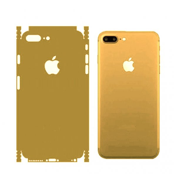 Apple iPhone 8 Plus Renkli Arka ve Yan Koruma Jelatin Sticker Kaplama Film - 3