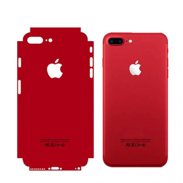 Apple iPhone 8 Plus Renkli Arka ve Yan Koruma Jelatin Sticker Kaplama Film - 5