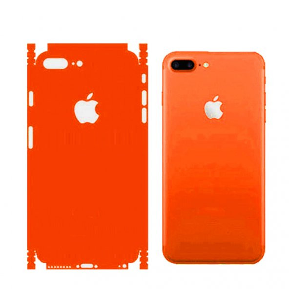 Apple iPhone 8 Plus Renkli Arka ve Yan Koruma Jelatin Sticker Kaplama Film - 8