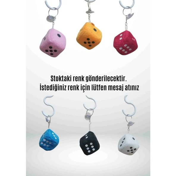 Anahtarlık Şanslı Zar - Renkli Ve Eğlenceli Tasarım - 2