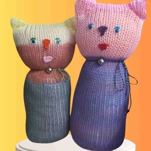 Tıkırık Örgü Yastık Uyku Ve Oyun Arkadaşı Gümüş&zıpzıp - 35 Cm-45 Cm ürün görseli